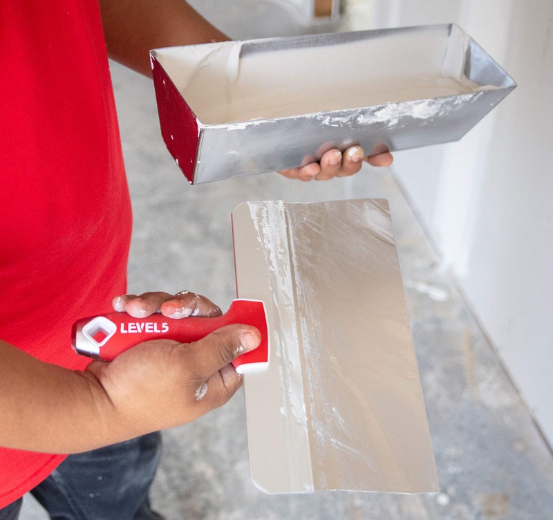 Level-5 12" Big Back Taping Knife | LEVEL5 | Stainless Steel w/Soft Grip Handle | 5-194 - Image 2